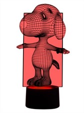 3D LED-Lampe Hund