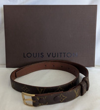 Louis Vuitton LV Gürtel dunkel dünn mit LV Box