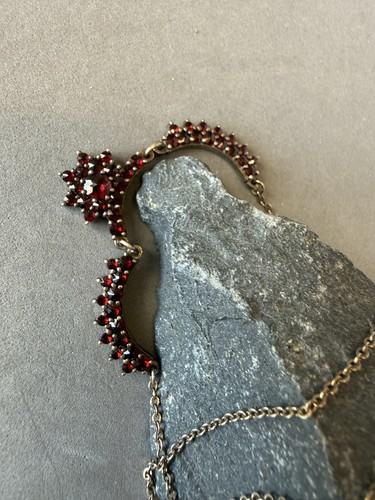 Antikes granat collier 900 - collier,