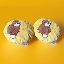 2x Nici Kissen gelb rund Bär