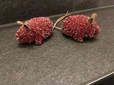 Deko Mäuse Set  samt Pailletten rot Orient Indien Bollywood GERNE PREISVORSCHLAG