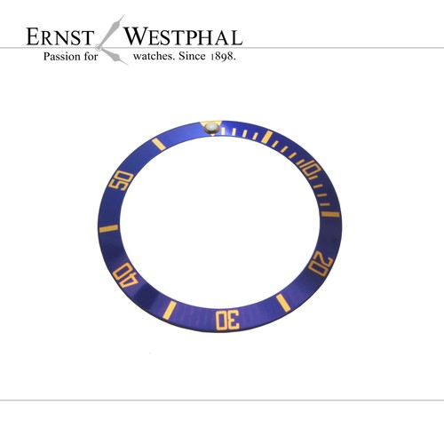 Lünetten inlay blau gold - lünetten-inlay, blau/gold