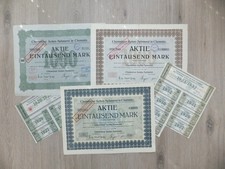 HISTORISCHE WERTPAPIERE!  CHEMNITZER ACTIEN-SPINNEREI! toller satz!! unentwertet
