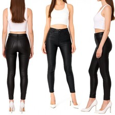 Damen Kunstlederhose Leder-Lok