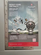 Victorinox Swiss Army Chrono Classic Original Watch Advert Werbung 2013 Reklame