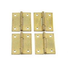 4 x Messing Möbel Scharnier