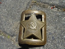 alte Gürtelschnalle Russland USSR Uniform Soldat Andenken Souvenir Messing