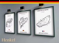 F1 Track Poster Druck | Wandkunst | Rennstrecke Bild | 30cm x 45cm | DTM | GT3