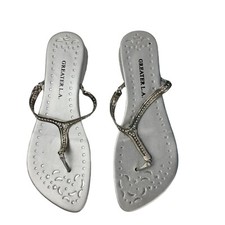 Greater LA Silver Elda Sandals