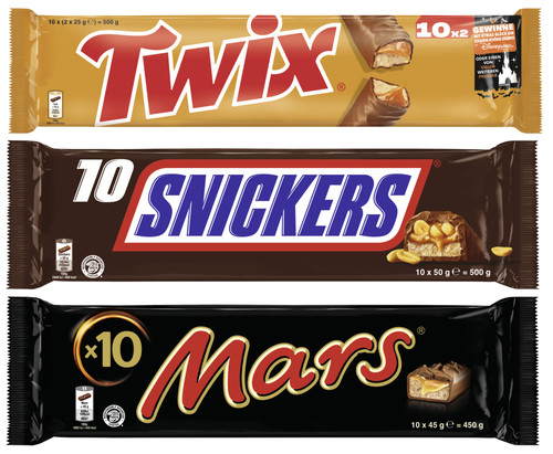 Schokoriegel mix 1450g mars - 1450g,