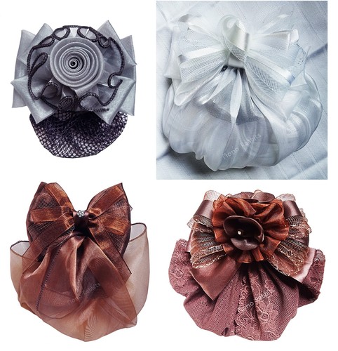 Haarspange chiffon spitzen - haarspange,