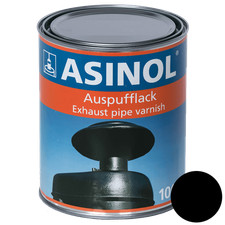 (20 EUR/l) ASINOL Auspufflack schwarz 1.000ml bis 800° Grad - Matt