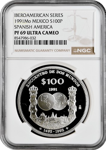 Mexiko 100 pesos 1991 - 100, ngc