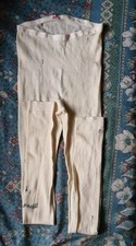 Mey 36/S Schurwolle Leggings Unterhose Creme 30-60er Jahre Vintage old Damen