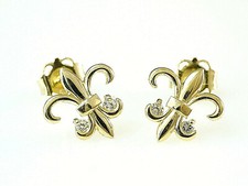 333 Gold Ohrstecker Lilien 1