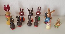Osterdekoration Hasen Osterfiguren Holz  Porzellan 