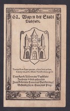 1620 Groß-Umstadt Stadt Hessen Wappen Holzschnitt coat of arms Heraldik