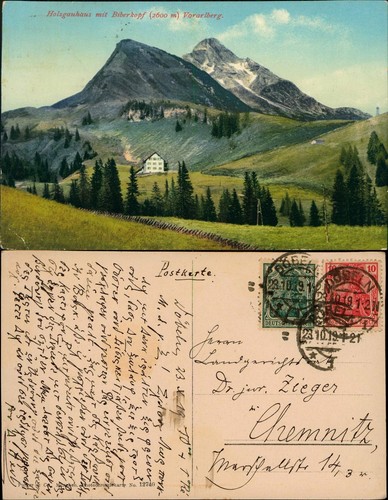 Ansichtskarte warth vorarlberg - ansichtskarte,