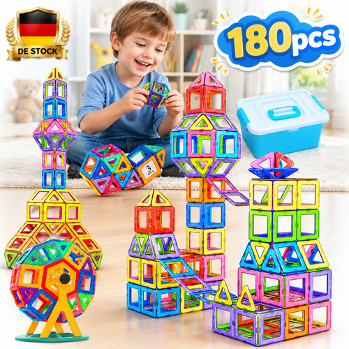180x blocks magnetic building - 180x,
