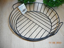 Deko Draht Korb Schwarz  : 27x7 cm Metallkorb Drahtkorb Aufbewahrungskorb