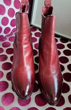 Stiefeletten leder rot - stiefeletten,