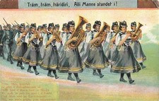 Militaria Schweiz Musik Frauen Tuba Blasinstrument 