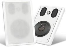 Paar Hifi Stereo Wandlautsprecher Boxen Flatpanel Speaker Flachlautsprecher 60W