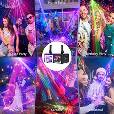 DJ Discolicht Partylicht – RGBW, 6-in-1 Effekte, DMX, Sound, NEU & OVP