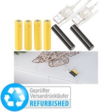 revolt 2er-Set Universal-USB-Batterie-Adapter, Versandrückläufer