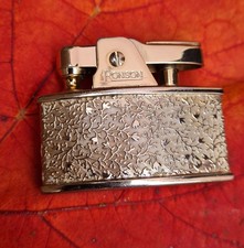 Neuwertiger Vintage Damen vergoldet Ronson Milady Ivy DESIGN FUNKTIONIERT