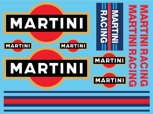 Martini racing aufkleber set - aufkleber,