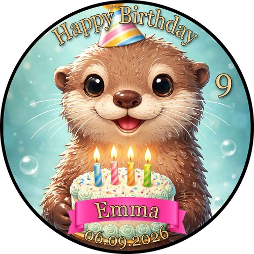 Essbarer tortenaufleger otter - essbarer,