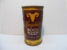 KINGSBURY BOCK FLAT TOP BEER
