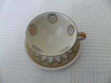 **Sammeltasse Moccatasse mit Teller Mitterteich Bavaria Nr. 17, 50/60er Jahre**