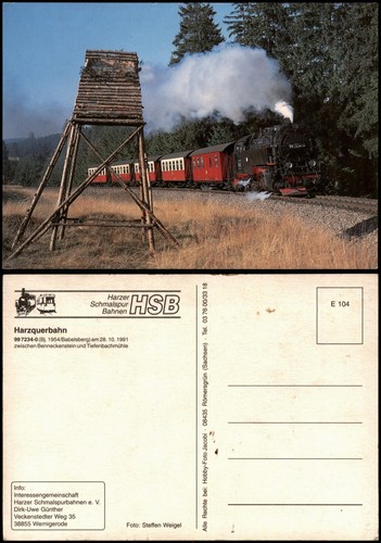 Harzquerbahn lok 7234 - lok, 99