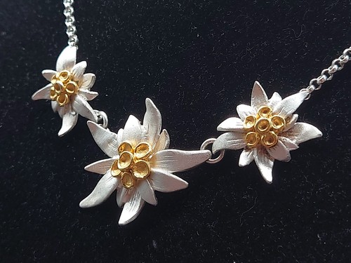 Edles edelweiß collier 925 - edles,