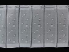 Scheibengardine Bistrogardinen Gardine Küche "Domino" in Höhe 30/50/60/90/120cm