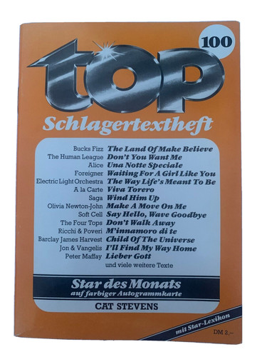 Top schlagertextheft 100 - nr.,