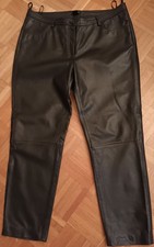 Damen Lamm-Nappaleder Hose Gr.46 Schwarz