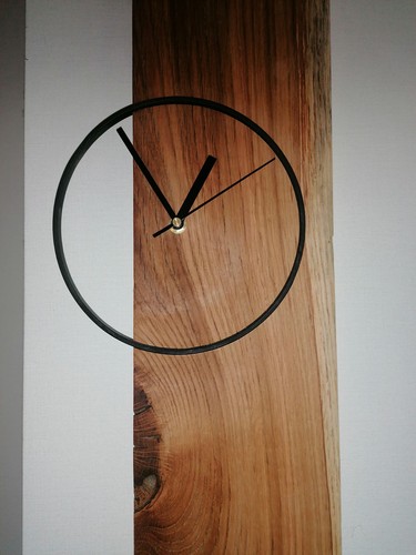 Wanduhr handgemacht holzring - wanduhr,