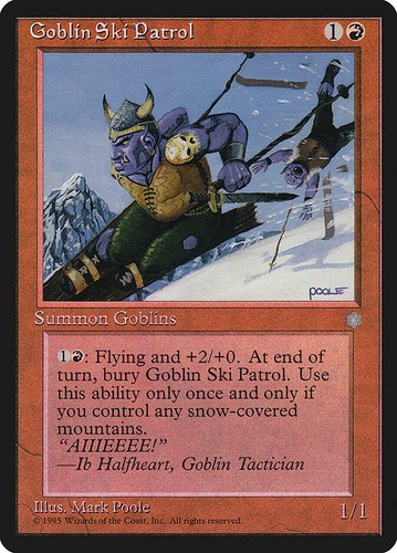 Mtg goblin ski patrol - goblin, (190)