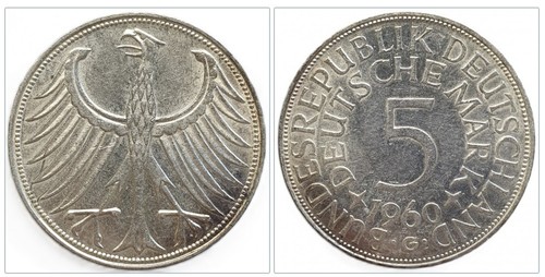 Brd deutsche mark 1960 g - mark,