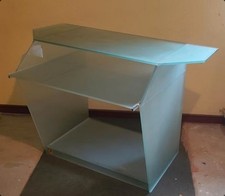 Schreibtisch Computertisch Tisch Glas Handarbeit