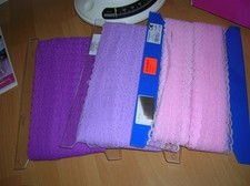 Spitzenborte Rosa Lila Flieder Konvolut