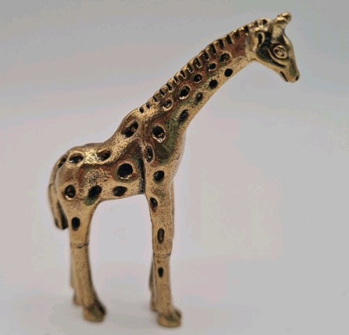 Giraffe messing tierfigur - giraffe,