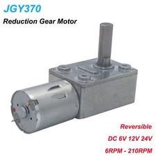 Schneckengetriebemotor DC 6V 12V 24V Φ8mm Hohes Drehmoment Selbsthemmend 6RPM-21