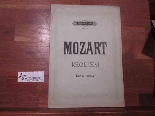 Requiem klavier auszug - requiem, :