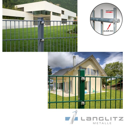 Gartenzaun mm doppelstab - gartenzaun, 8/6/8