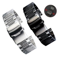 18 | 20 | 22 | 24 mm Edelstahl Metall Uhrenarmband Ersatz Armbanduhr Band Ersatz