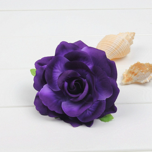 Haarclip rose brosche blüte - haarclip,